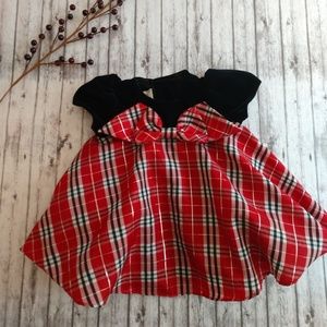Ashley Ann Infant Black & Red Dress